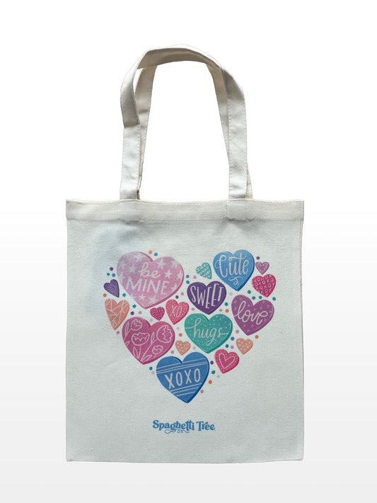 Conversation Hearts Large Tote